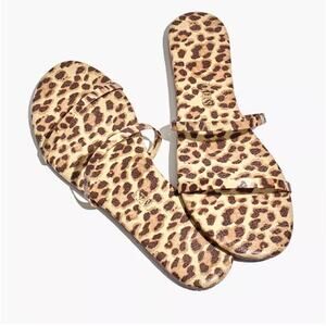Teeks x Madewell Gemma Leopard Sandal Size 8 - New With Tags